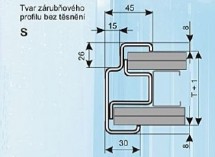 Zárubeň typ ZAKO S 100 V 600 P